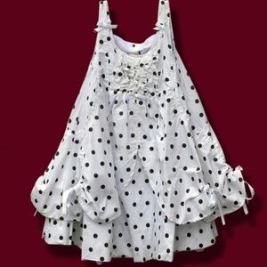 NWT Pom Pom of Holland Polka Dot Layered Sundress